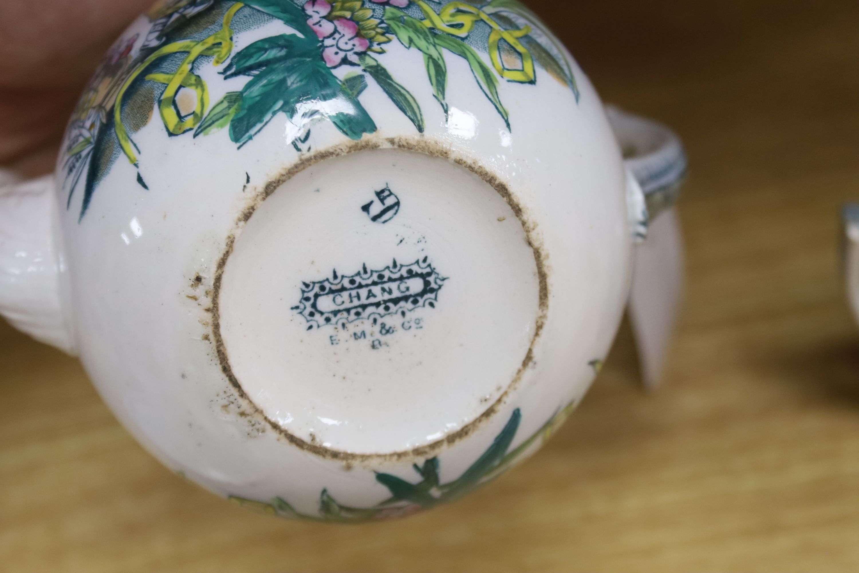 A small collection of English and Continental ceramics, including two 18th century tea bowls